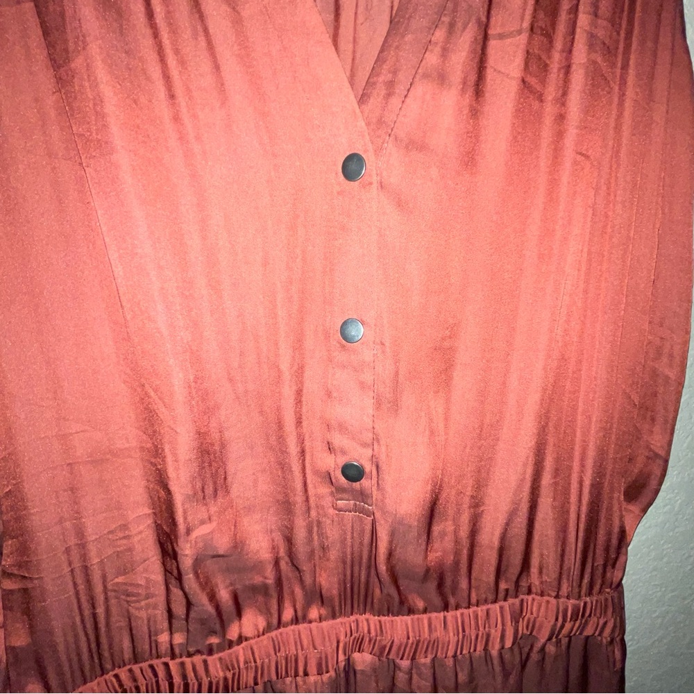 BCBGeneration Rust Sleeveless Romper - Picture 3 of 9